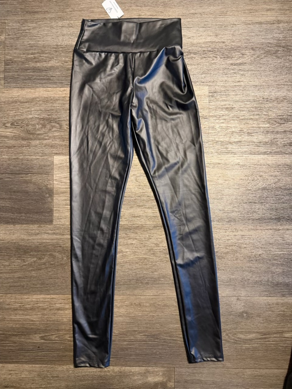 Windsor Black Faux Leather High-Waist Leggings